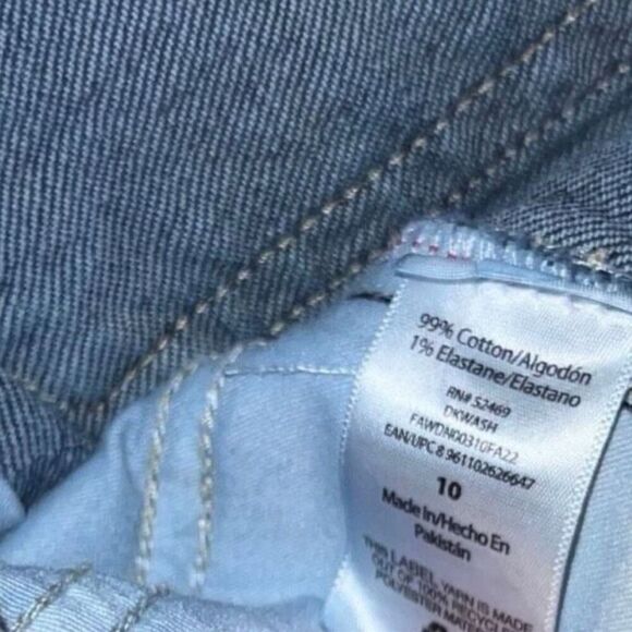 Free Assembly Mid Rise Dark Wash Jeans Size 10 29x30” #178 - Picture 3 of 7